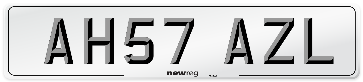 AH57 AZL Number Plate from New Reg